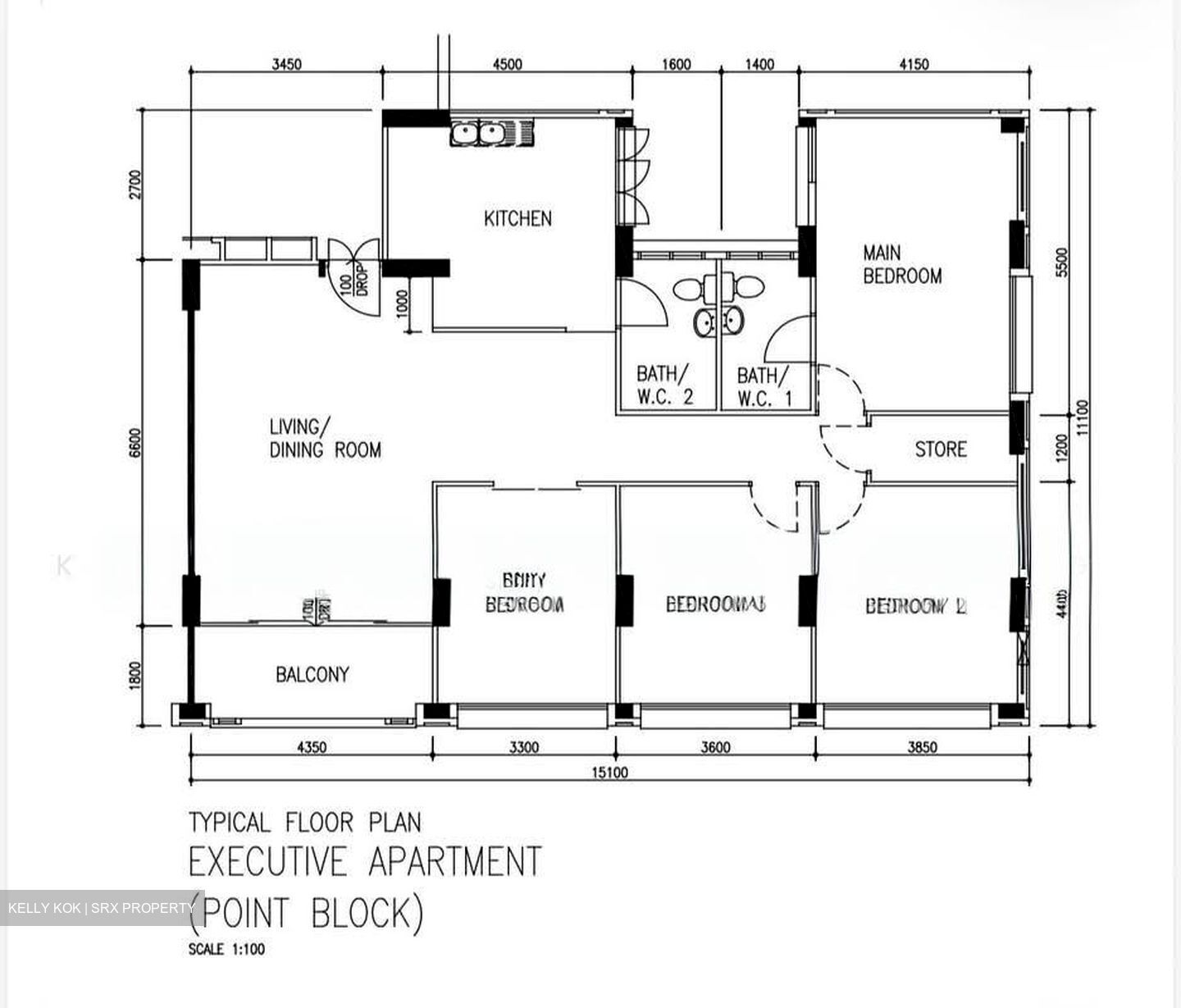 Blk 544 Pasir Ris Street 51 (Pasir Ris), HDB Executive #606113001